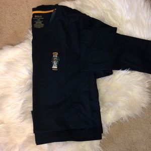 NWT Men’s Navy Blue Long Sleeve Polo